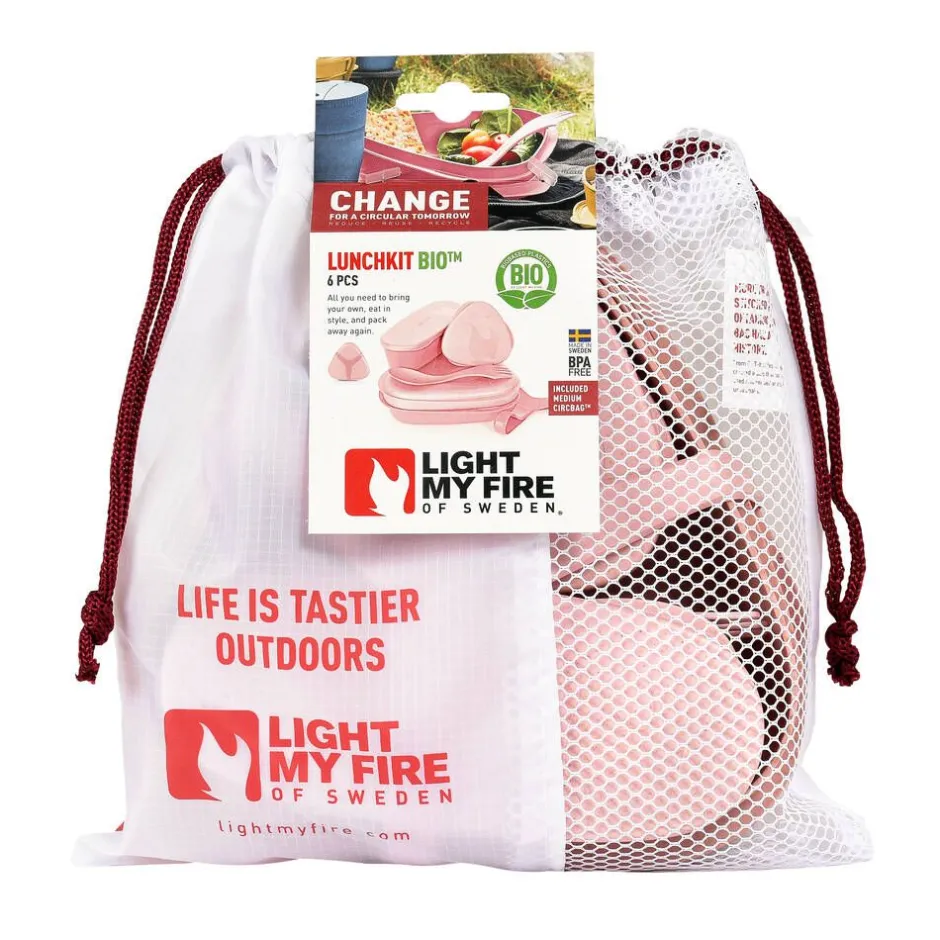 Light my fire Retkeilytarvikkeet*LunchKit BIO astiasarja dustypink