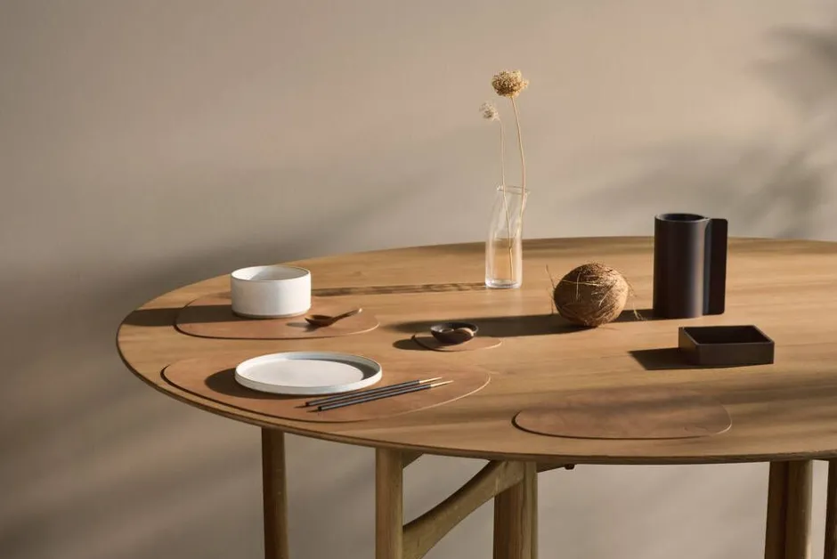LIND DNA Keittiötekstiilit*pöytätabletti Nupo Curve L Nature