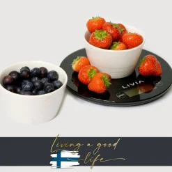 Livia Keittiötarvikkeet*keittiövaaka pyöreä musta
