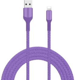 Livia Kuulokkeet Ja Puhelintarvikkeet*latausjohto USB-lightning, 2 m lila