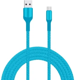 Livia Kuulokkeet Ja Puhelintarvikkeet*latausjohto USB-micro USB, 2 m turkoosi