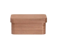 4Living Säilytyskorit Ja Laatikot|Ruoansäilytys Ja Järjestys*puulaatikko kannella 25x17x11 cm ruskea