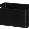 4Living Säilytyskorit Ja Laatikot|Ruoansäilytys Ja Järjestys*puulaatikko 32x24x16,5 cm musta