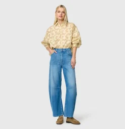 Mac Farkut*farkut Dakota Barrel Auth. Comfort Vintage Denim Fancy Sapphire Blue D420