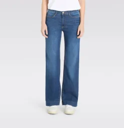 Mac Farkut*farkut Wide Auth.Stretch Denim Fashion Blue Washed D620