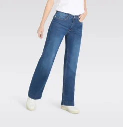 Mac Farkut*farkut Wide Auth.Stretch Denim Fashion Blue Washed D620