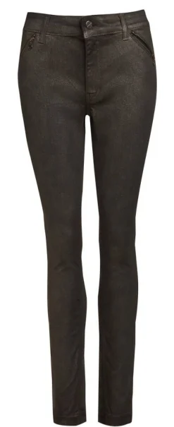 Mac Housut*housut Dream Skinny Zip D097 Grey coated wash