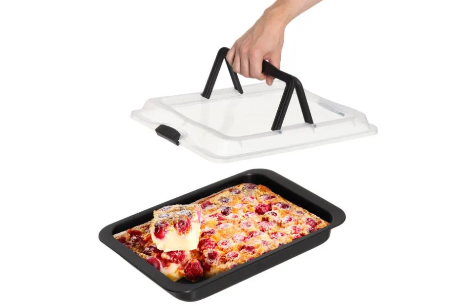 Maku Leivonta*Bake&Carry piirakkavuoka + kansi 3,45 L 42x30x4,5 cm mu