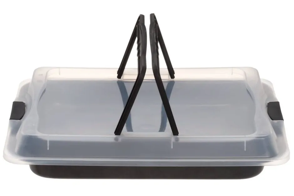 Maku Leivonta*Bake&Carry piirakkavuoka + kansi 3,45 L 42x30x4,5 cm mu