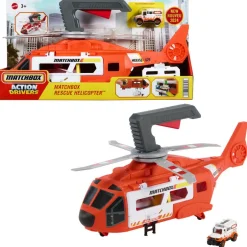 Matchbox Ajoneuvot Ja Radat*pelastushelikopteri