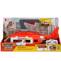 Matchbox Ajoneuvot Ja Radat*pelastushelikopteri