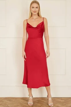 Mela London Lyhyet Juhlamekot*satiinimekko YM3798 slip in
