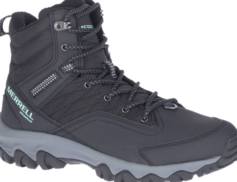 Merrell Vaellus- Ja Metsästyskengät|Retkeilykengät*naisten ulkoilukengät Thermo Akita Mid WP W J036490 Black
