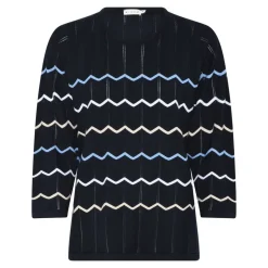 MICHA Neulepuserot*neule 178 126 Navy / Oatmeal 78813