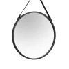 Mirrors and More Kellot Ja Peilit*peili Cornelia Ø55 cm musta