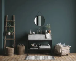 Mirrors and More Kellot Ja Peilit*peili Cornelia Ø55 cm musta
