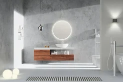 Mirrors and More Kellot Ja Peilit*peili Franzi Ø60 cm LED-valolla