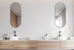 Mirrors and More Kellot Ja Peilit*peili Josephine 30 x 70 cm musta
