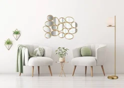 Mirrors and More Kellot Ja Peilit*peili Maddy 90 x 61 cm kulta