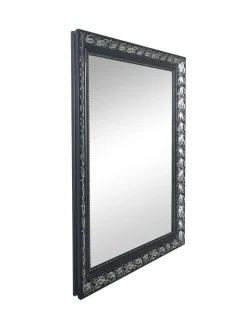 Mirrors and More Kellot Ja Peilit*peili Tanja 55 x 70 cm musta/hopea