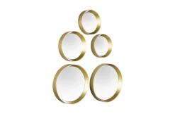 Mirrors and More Kellot Ja Peilit*peilisetti Vivien 5-pack kulta