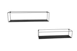 Mirrors and More Hyllyt Ja Telineet|Huonekalut*seinähylly Tinka 2-pack musta
