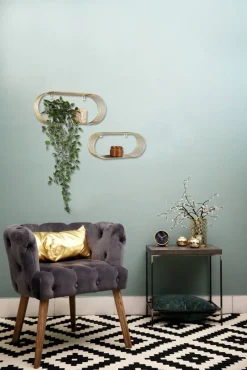 Mirrors and More Hyllyt Ja Telineet|Huonekalut*seinähyllysetti Joyce 2-pack kulta