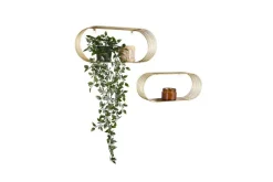 Mirrors and More Hyllyt Ja Telineet|Huonekalut*seinähyllysetti Joyce 2-pack kulta