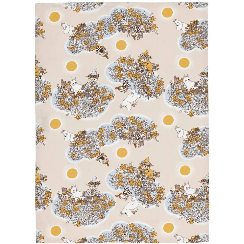 Moomin Keittiötekstiilit*Arabia keittiöpyyhe 50x70 cm Sydänystävät GOTS