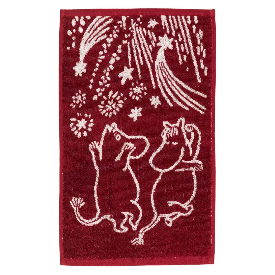 Moomin Kylpyhuone- Ja Saunatekstiilit|Kylpyhuone- Ja Saunatekstiilit*Arabia käsipyyhe 30x50 cm Juhlan Aika GOTS