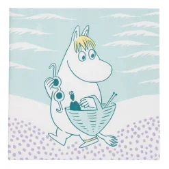 Moomin Kertakäyttö*Arabia servetti 33 cm Rantapäivä