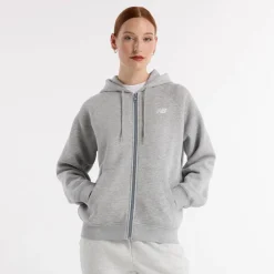 New Balance Fleecet, Colleget Ja Hupparit*collegetakki Sport Fleece Logo Full Zip ATHLETIC GREY