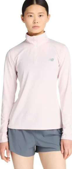 New Balance Treenivaatteet*paita Sport Quarter Zip W PINK GRANITE