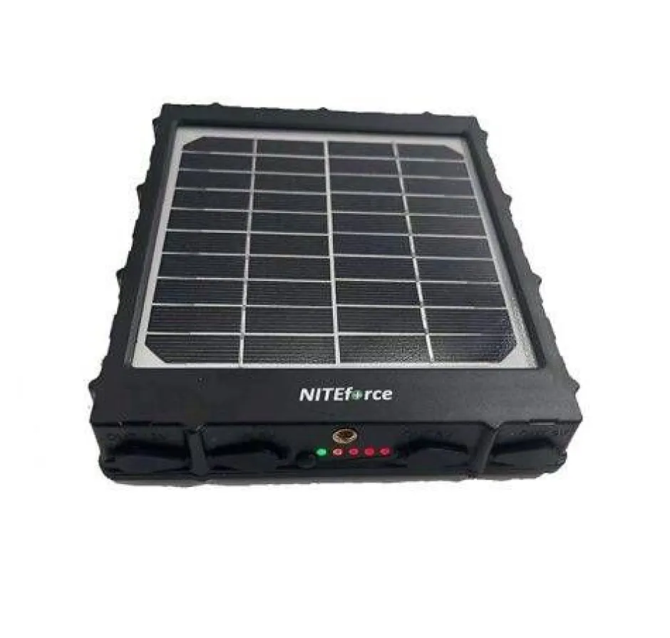 NITEforce Metsästyselektroniikka*aurinkopaneeliakku 8000mAh, Solar Power Panel