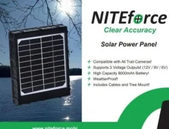 NITEforce Metsästyselektroniikka*aurinkopaneeliakku 8000mAh, Solar Power Panel