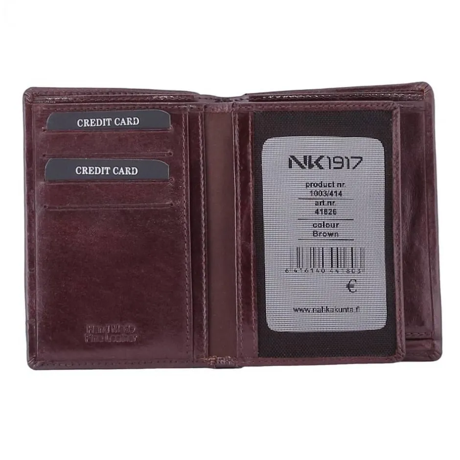 NK1917 Lompakot*nahkalompakko 1003/414 Ruskea