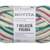 Novita Kankaat Ja Käsityötarvikkeet*7 Veljestä lanka Polkka 100 g hedelmä 8011