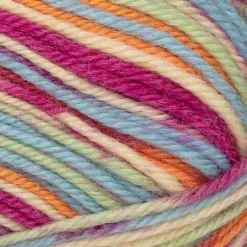 Novita Kankaat Ja Käsityötarvikkeet*7 Veljestä lanka Polkka 100 g konfetti 8041