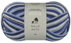 Novita Kankaat Ja Käsityötarvikkeet*Nalle Raita lanka 100 g virtaus 8181