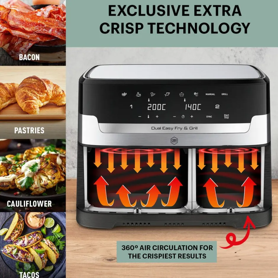 Obh Nordica Muut Keittiön Pienkoneet*Dual Easy Fry & Grill