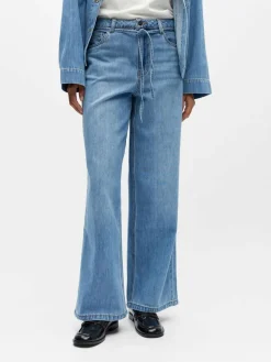 Object Farkut*farkut Objrosie MW Wide Light Blue Denim