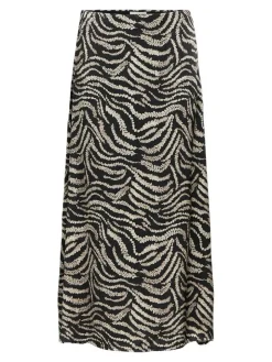 Object Hameet Ja Haalarit*hame Objspine RE Midi Black white sand