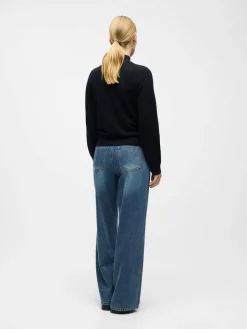 Object Neulepuserot*neule Objthess L/S Bow Black