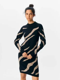 Object Vapaa-Ajan Mekot*neulemekko Objray Black Desert Taupe Black desert taupe tiger graphic