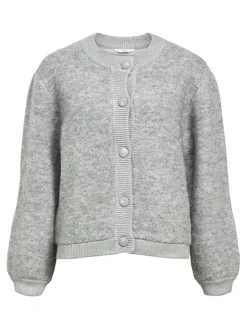 Object Neuletakit*neuletakki Objmerle Medium grey melange