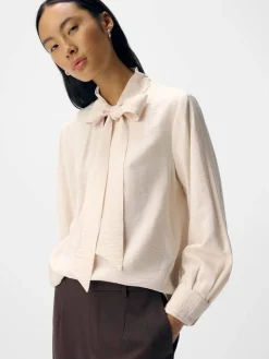 Object Puserot*pusero Objjacira L/S Bow White sand