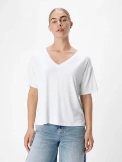 Object Trikoopaidat Ja Colleget*t-paita Objannie RE S/S V-neck White