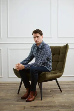 Only & Sons Kauluspaidat*paita Onsbrad Slim fit Dark Sapphire