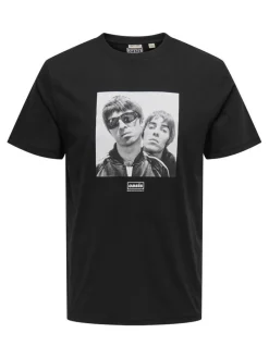 Only & Sons T-Paidat*t-paita Onsoasis Black Photo Print