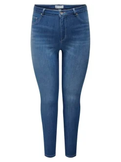 Only Carmakoma Farkut*farkut Carstorm HW Push Up Light medium blue denim
